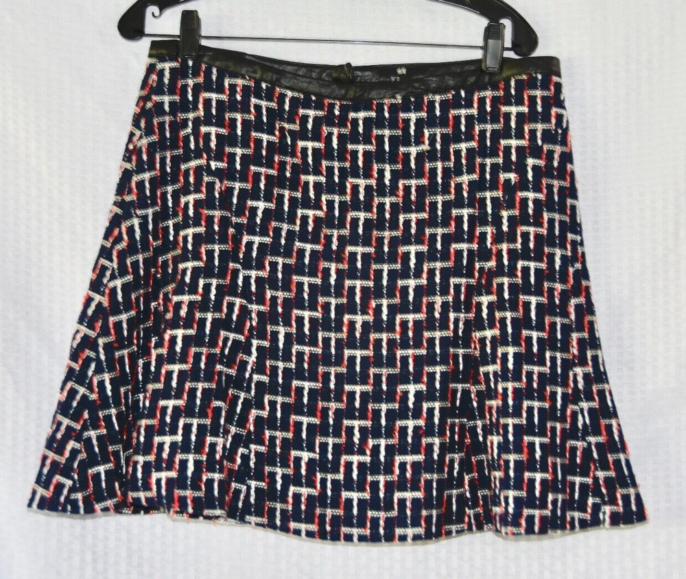 H&M Tweed Multi Color Mini Skirt Size 12